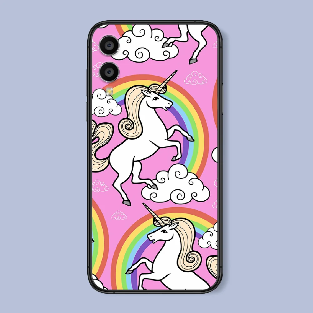 

Cartoon Color cute unicorn Phone Case For Huawei Honor 6A 7A 7C 8 8A 8X 9 9X 10 10i 20 Lite Pro Play black Hoesjes Tpu Prime