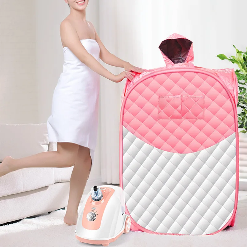 

Steam Sauna Portable Spa Room Home Beneficial Full Body Slimming Folding Detox Therapy Steam Fold Sauna Cabin Sauna Room