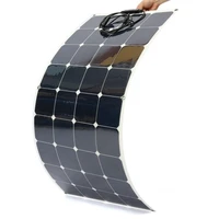 factory supply 100w 120w 150w 200w semi flexible solar panel with etfe material