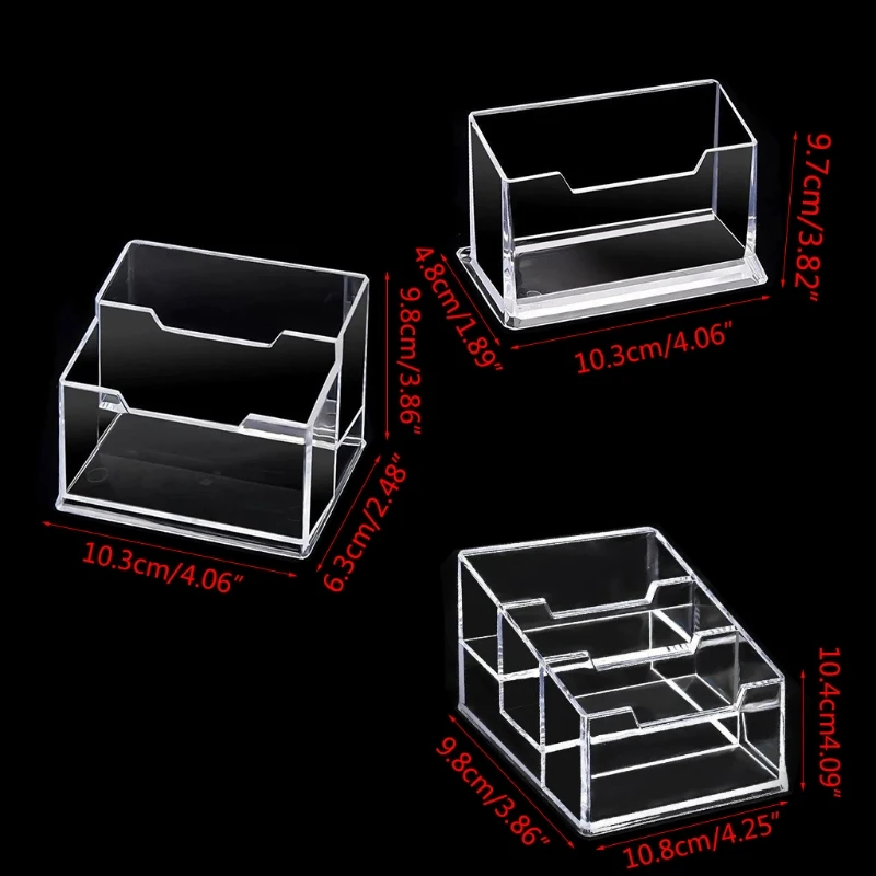 

Desktop Business Card Name Storage Box Cards Holder 70-Card for Women Men Office 85DC