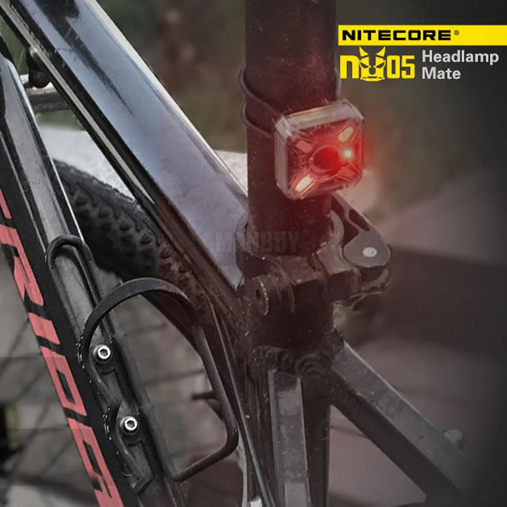NITECORE NU05 комплект 35 LMs белый красный светильник Высокая производительность 4LED встроенный аккумулятор USB Перезаряжаемый наружный налобный фонарь