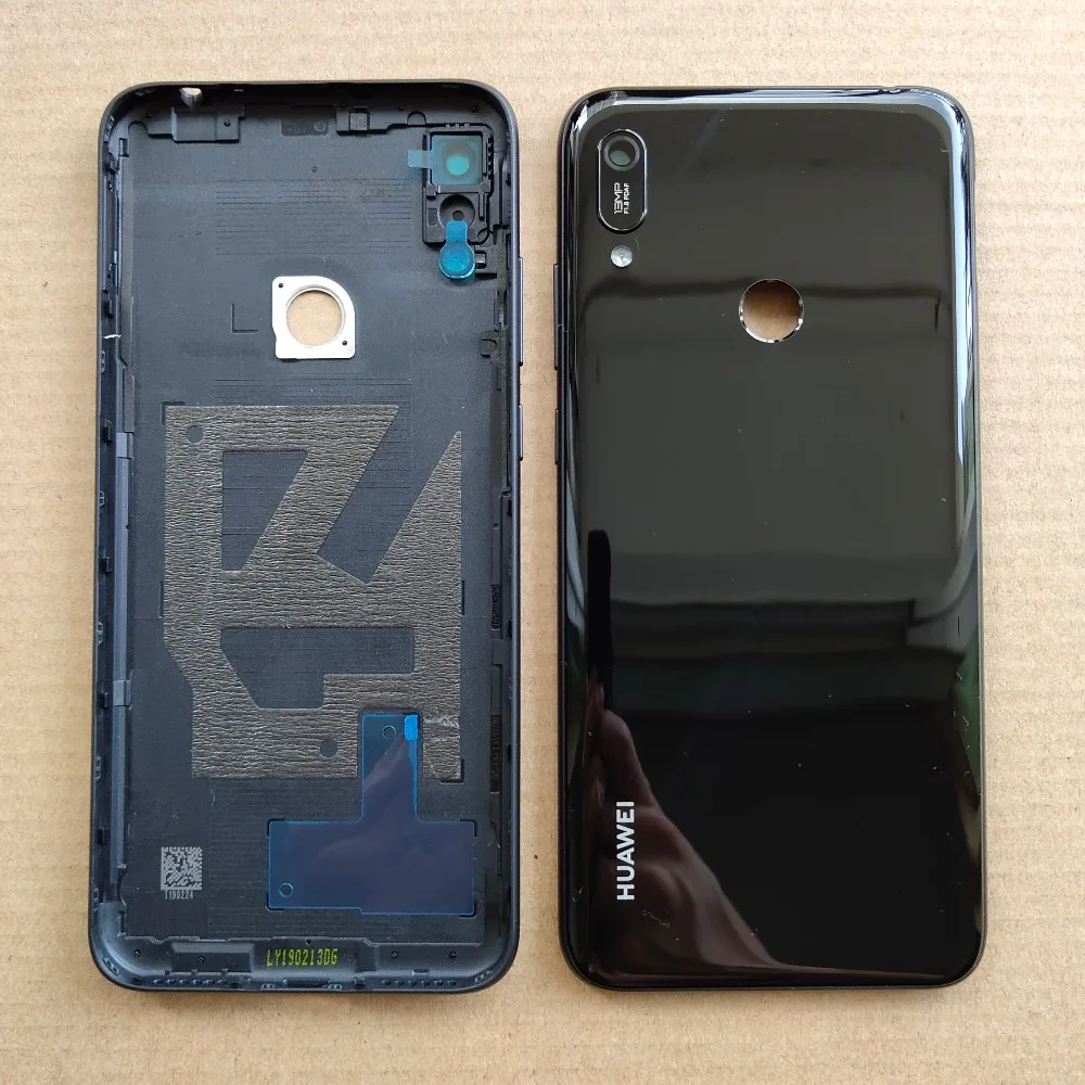 6,1 дюйма, новинка, для huawei Y6 /Y6 Prime /Y6 Pro, задняя крышка, крышка для батареи, корпус, чехол, запчасти для заднего стекла