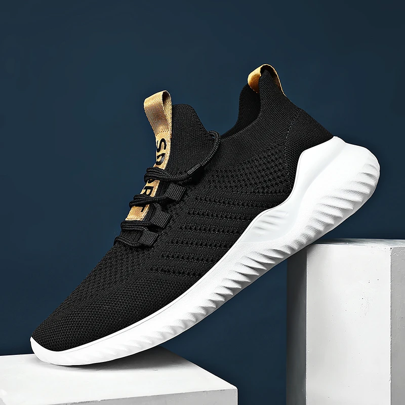 

Мужские легкие кроссовки из сетчатого дышащего материала, износостойкие, повседневные, для фитнеса, модная удобная мужская обувь, новинка ...