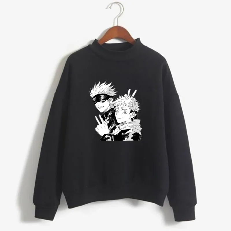 Japan Anime Jujutsu Kaisen Print Sweatshirt Round Neck Long Sleeve pullover Sweater for Women