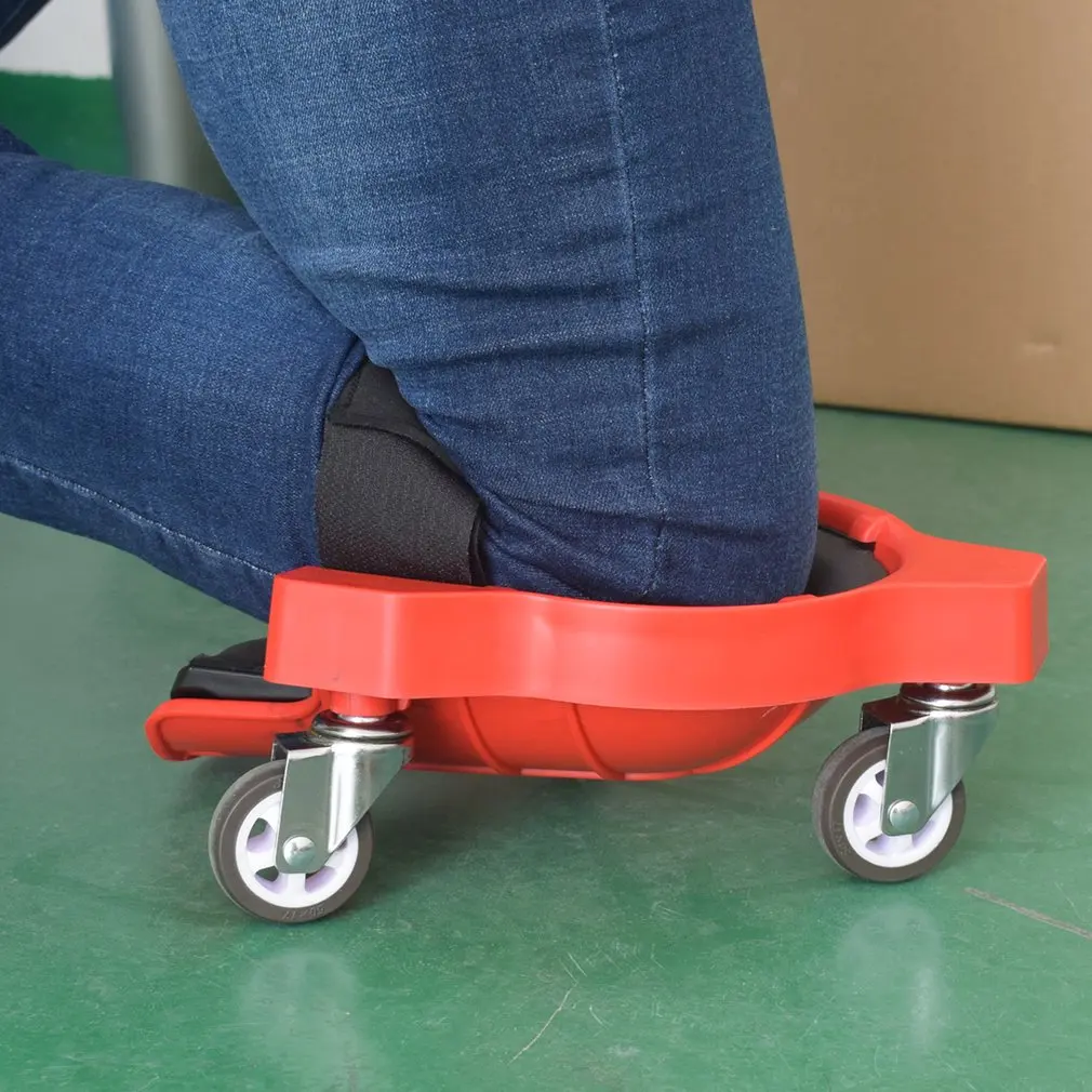 

Rolling Knee Protection Pad with Wheel Built in Foam Padded Laying Platform Universal Wheel Kneeling Pad