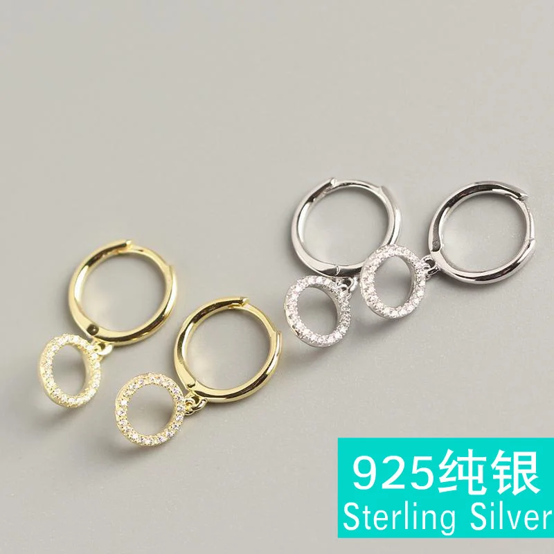 Женские серьги из серебра 925 пробы с фианитами|Серьги-клипсы| |