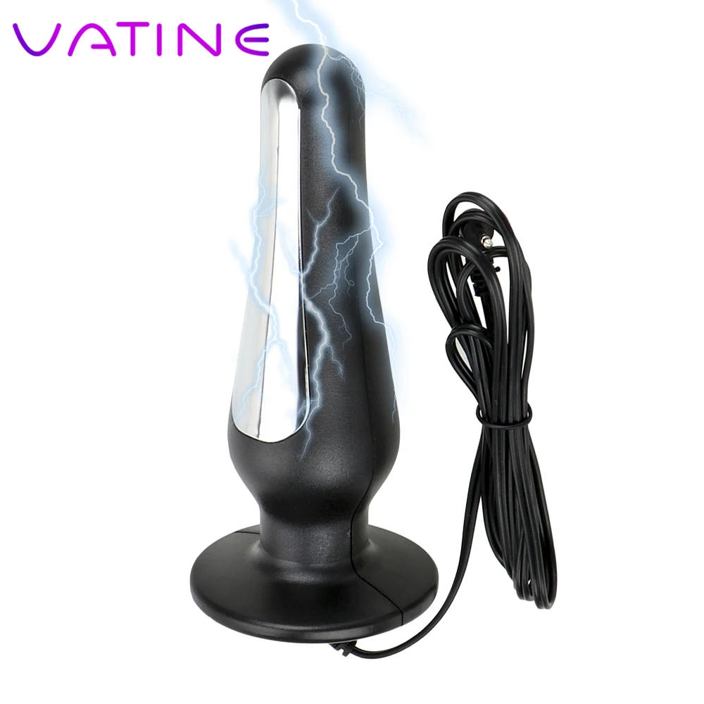 Анальная пробка VATINE с электрическим током секс-игрушки для пар эротический