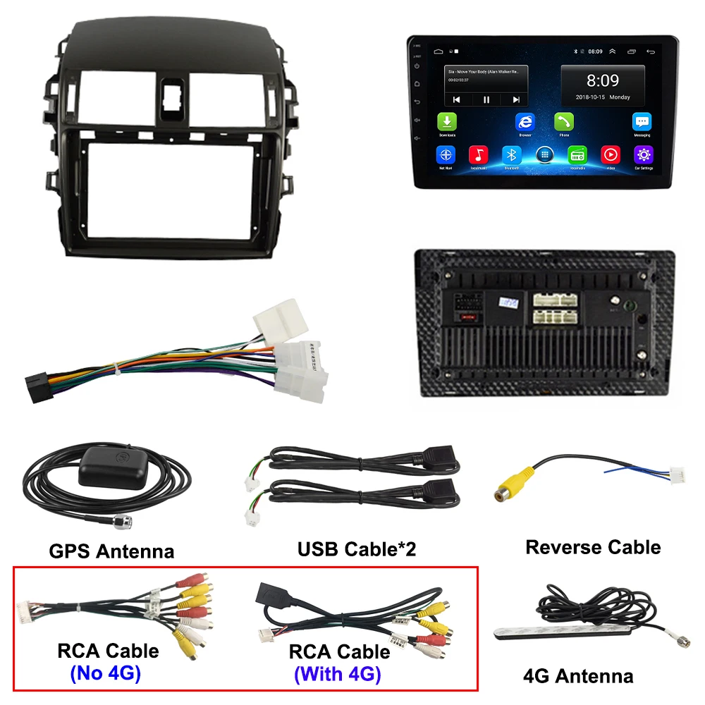 Автомагнитола 2 Din на Android 8 1 с GPS навигацией мультимедийный проигрыватель для Toyota