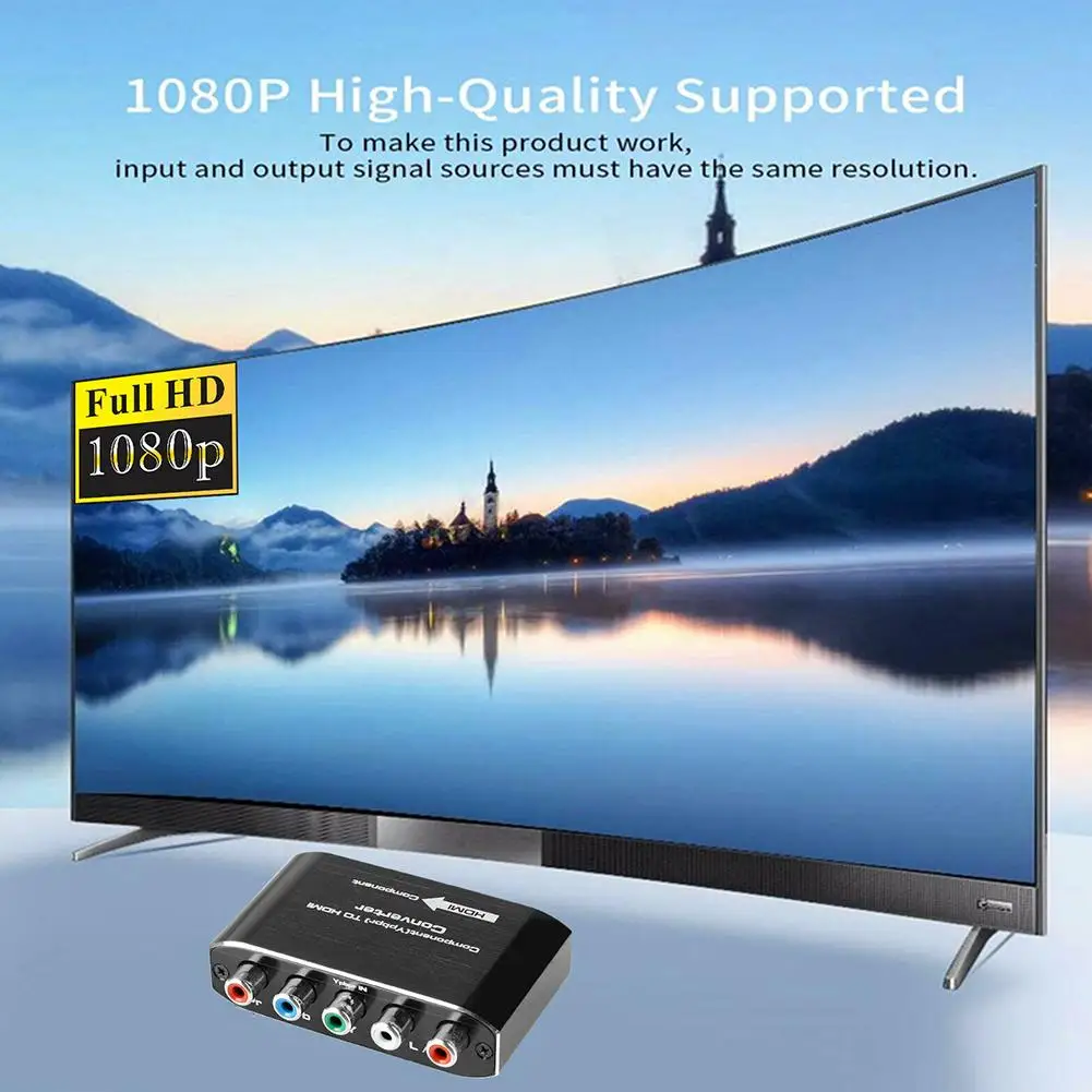 Кабель-преобразователь Ypbpr + цифровой коаксиальный аудио в HDMI стерео выход для wii