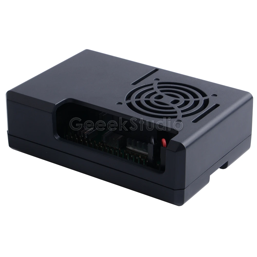 Черный/прозрачный чехол из АБС пластика Крышка корпуса для Raspberry Pi 4 с охлаждающим