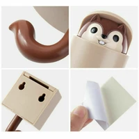 home decor adhesive key holder creative outstretch head squirrel wall hook