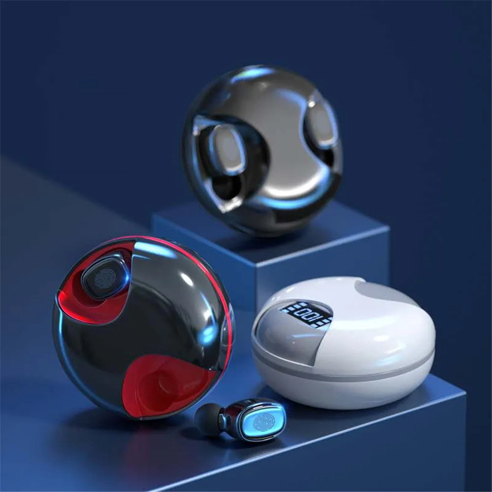Kebidu V5.0 Bluetooth Беспроводной сенсорный Управление наушники вращения светодиодный