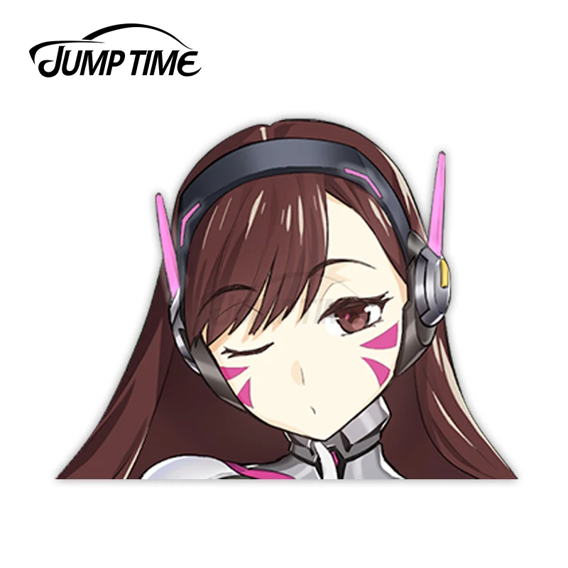 Jump Time Overwatch D.Va (Hana Song) 5 10 1 большая голова аниме Peeker виниловая наклейка вайфу кавайи