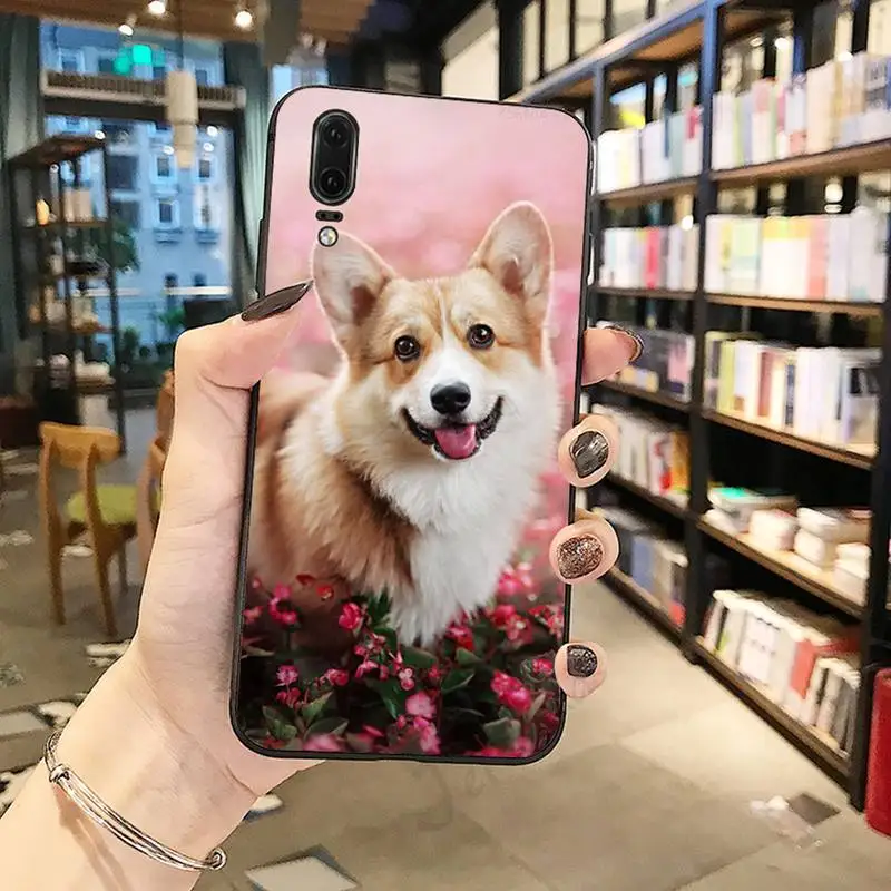 

Cute Animal Corgi Dog high quality luxury Phone Case shell For Huawei honor Mate P 10 20 30 40 Pro 10i 9 10 20 8 x Lite