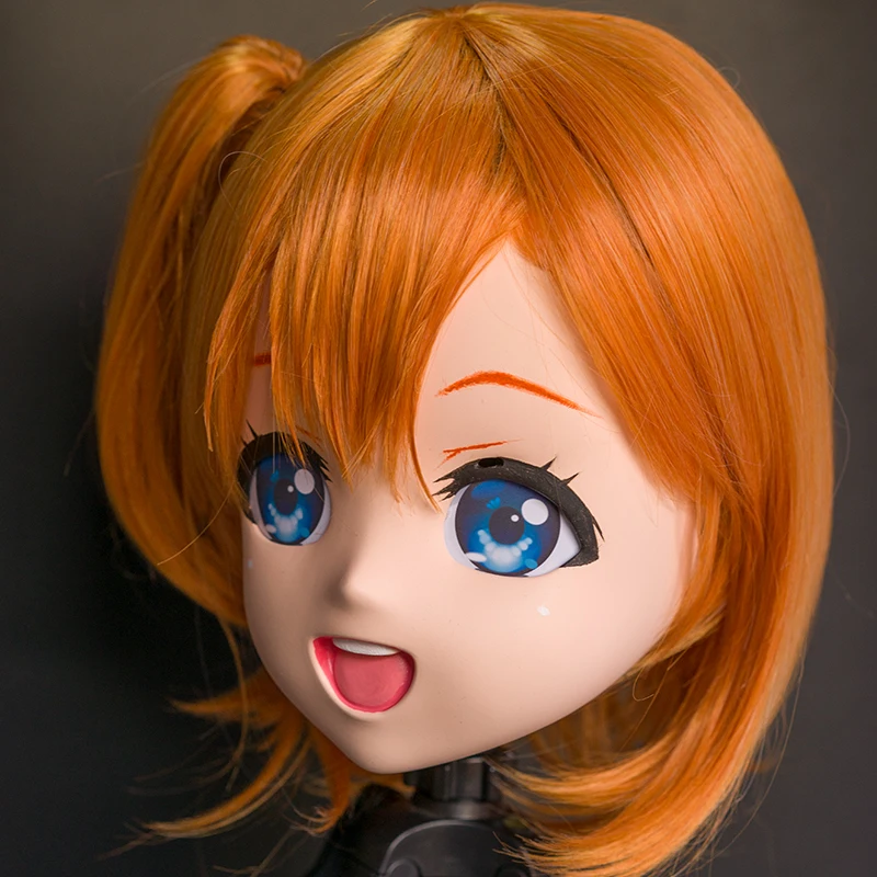 

(LiLi Mask-70) Sweet Girl Resin Head Mask Kigurumi Cosplay Japanese Role Play Anime Silicone Kigurumi Mask Crossdresser Doll