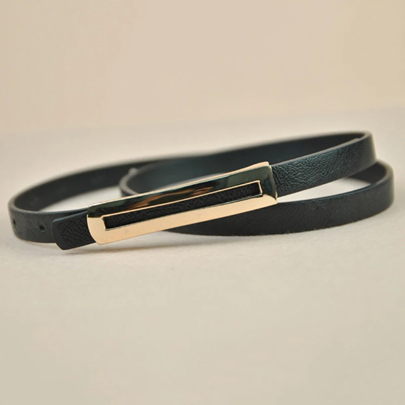

Metal Buckle Thin Belt For Women Classic Wild Minimalist Thin waist Belt Waistband Cummerbund Clothes Accessories