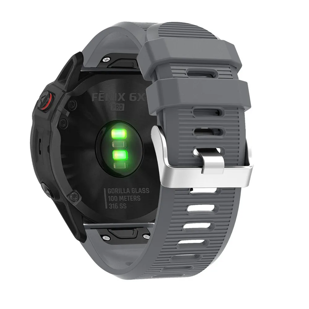 26 22 20 мм ремешок для часов Garmin Fenix 5 5X 5s 3 HR для Fenix 6X6 6S Pro Watch Quick Release силиконовый ремешок Easyfit