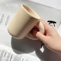 simple modern style thick handle coffee cup ceramic cup stained hand glazed fat handle ceramic mug ceramic cup dirty coffee cup