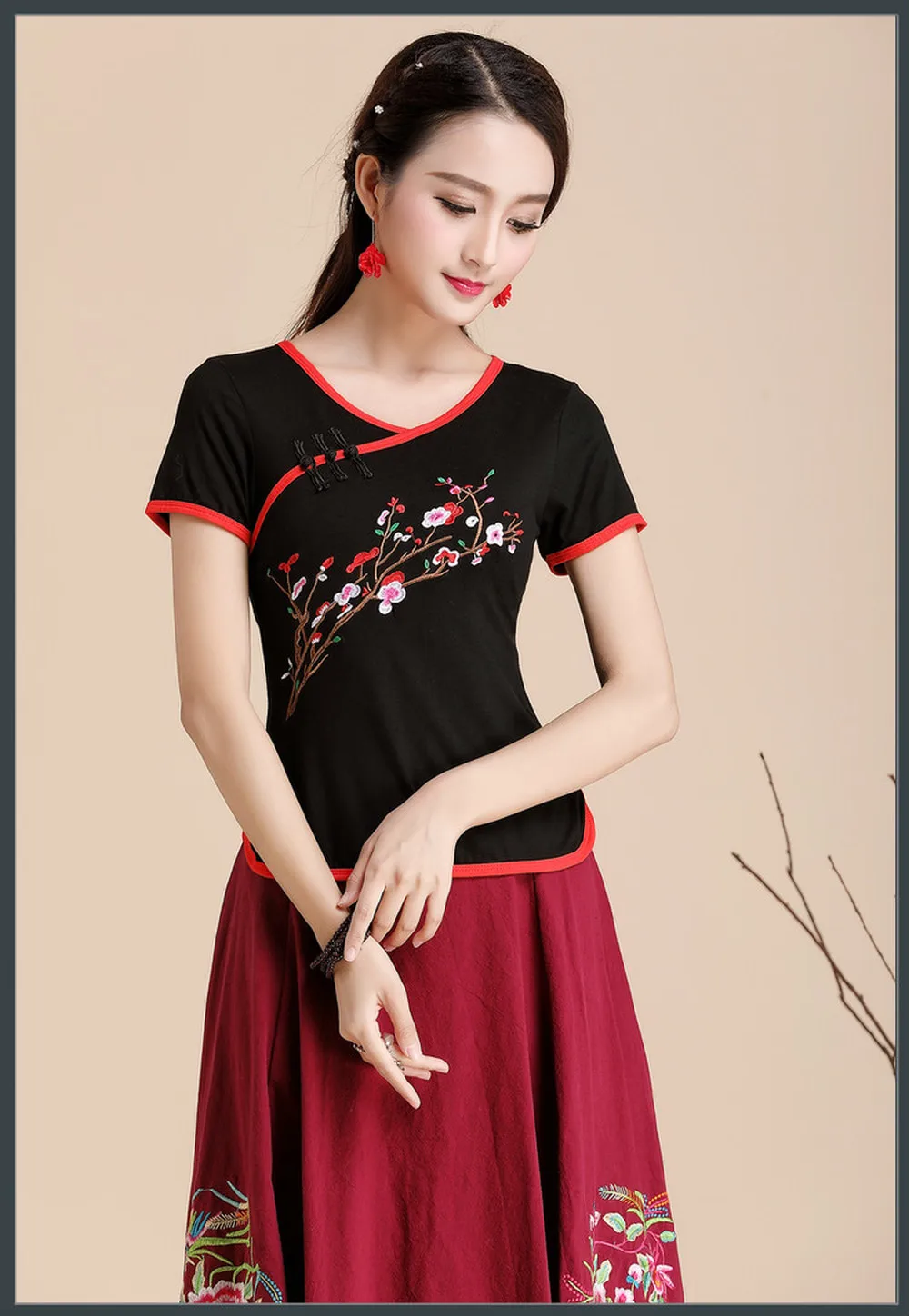 Новинка женская одежда из смешанного хлопка черные розовые красные синие