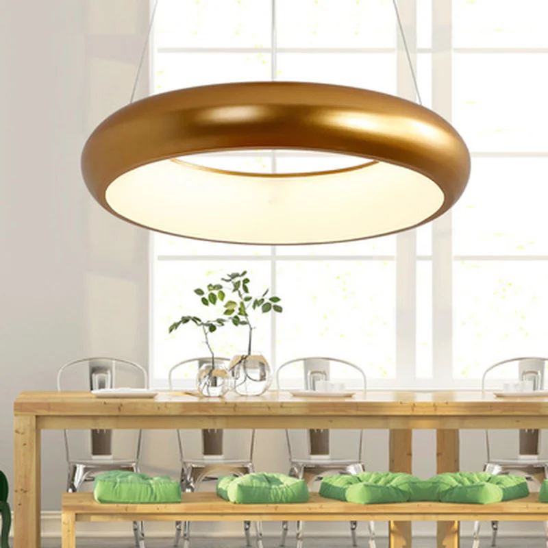 Светодиодный ные подвесные светильники для столовой гостиной черная белая