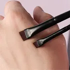 2 шт.компл. профессиональная кисть для подводки бровей под углом маленькая кисть для бровей Кисть для контура бровей тонкая кисть для подводки глаз инструмент для макияжа