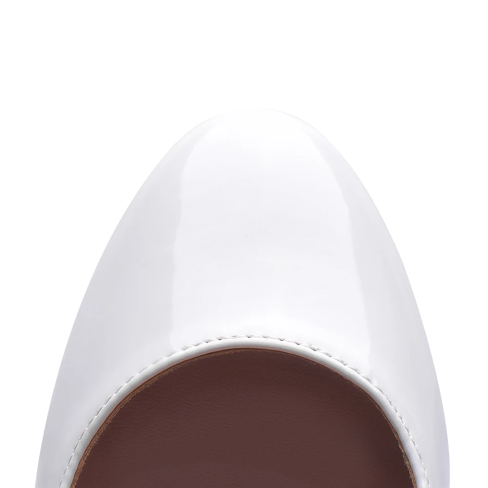 

Leather Shoes Stiletto High Heels Women Shoes Wedding Bride Shoes Solid Black Platform Elegant Autumn Pump Sexy