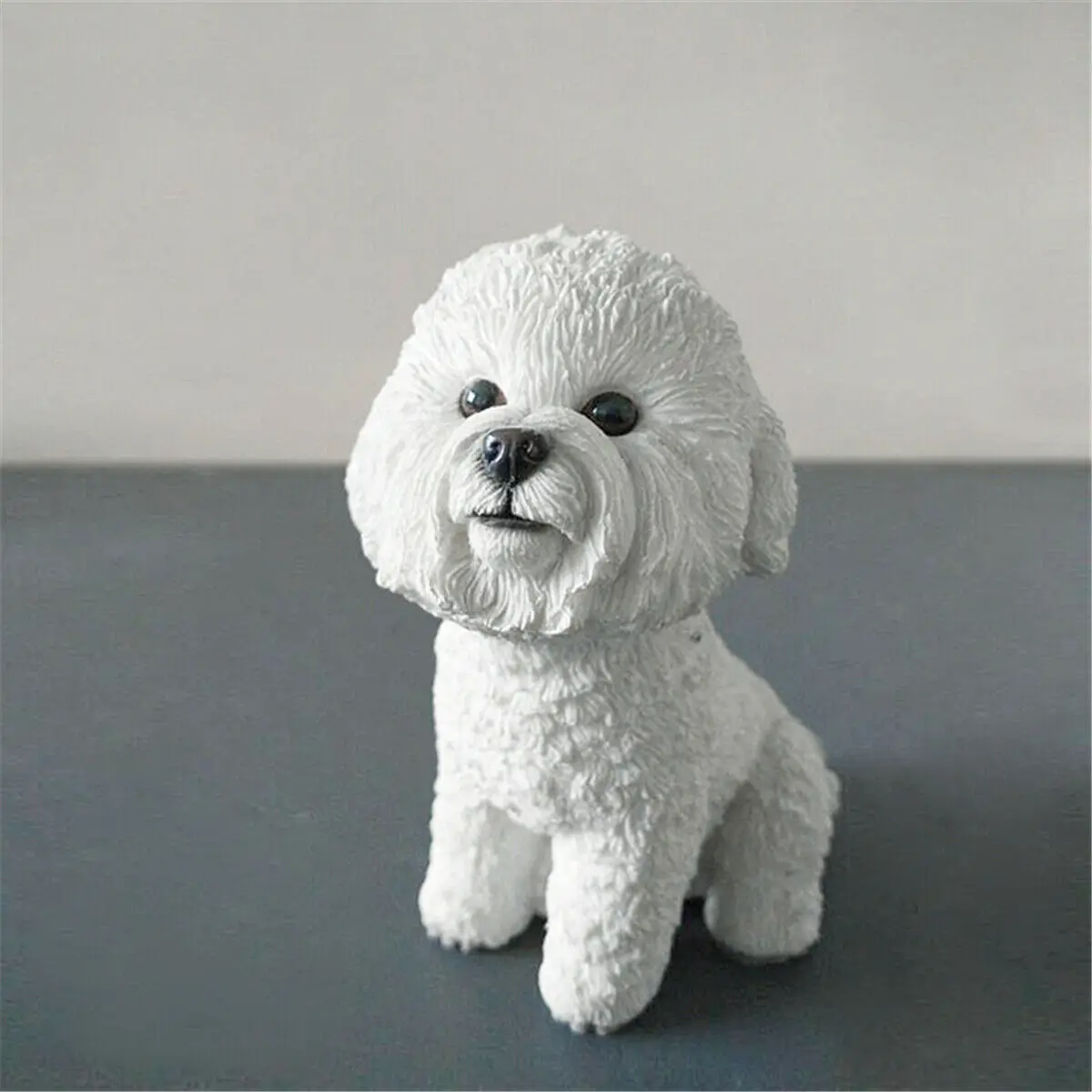 JJM British Bichon Frise Dog фигурка животного модель коллектора игрушка украшение ПВХ