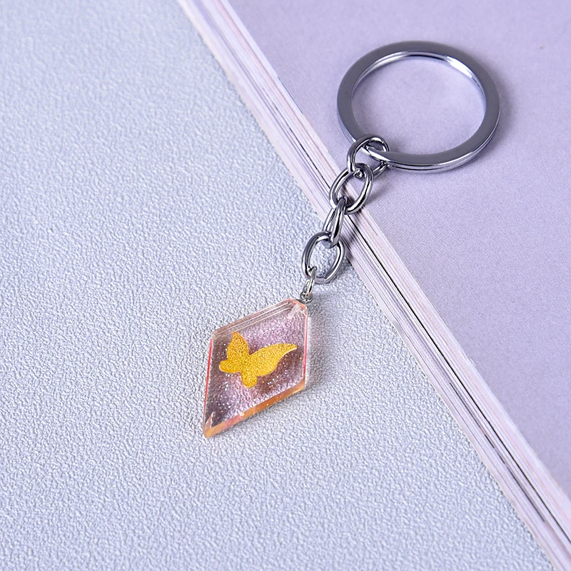 Женский брелок с геометрическим рисунком ювелирное украшение в виде Цветной