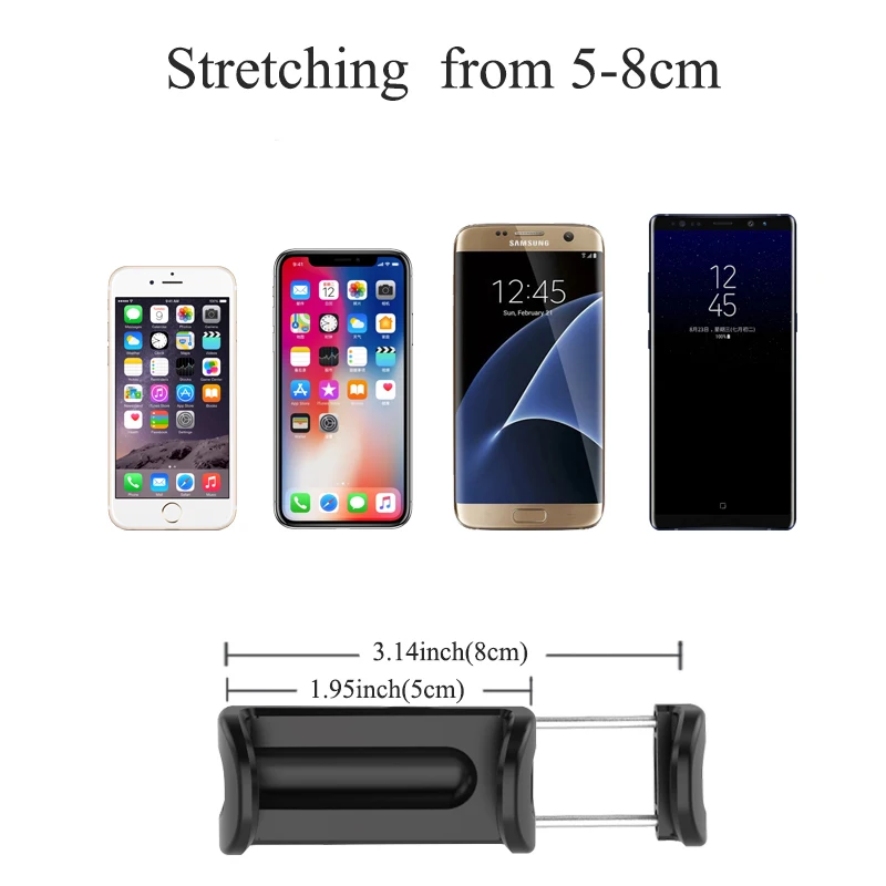 

Adjustable 360 Rotation Car Mount Car Rearview Mirror Phone Holder Bracket Stands For Universal Smart Mobile Phone GPS