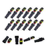 promotion 10 kit 2 pin way waterproof electrical wire connector plug