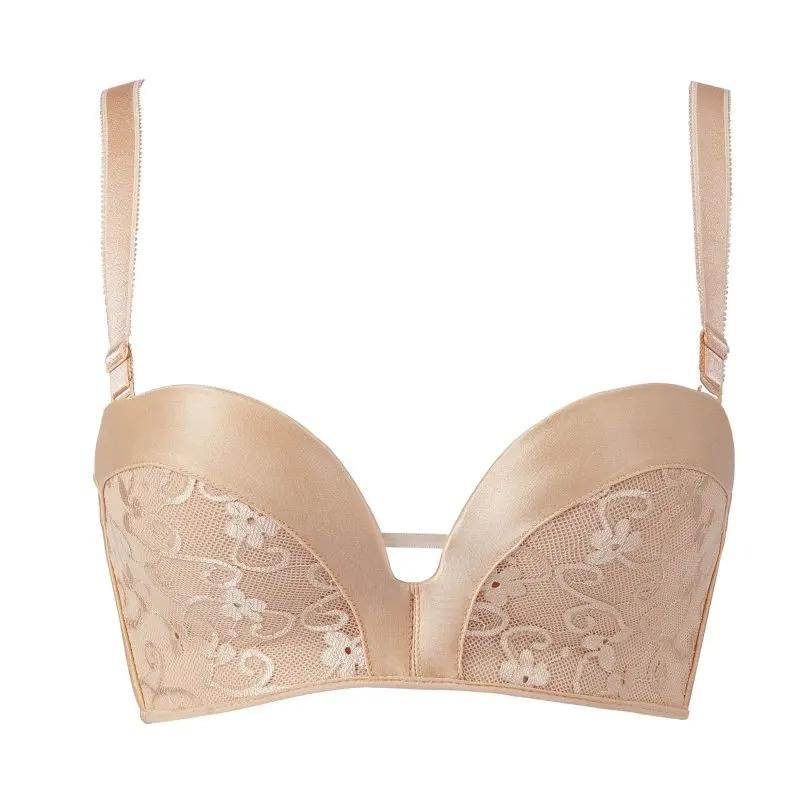 Women Invisible Soft Comfortable Breathable Anti-slip Smooth No Trace Steel Ring Gathered Sexy Bra Strapless Bras | Женская одежда
