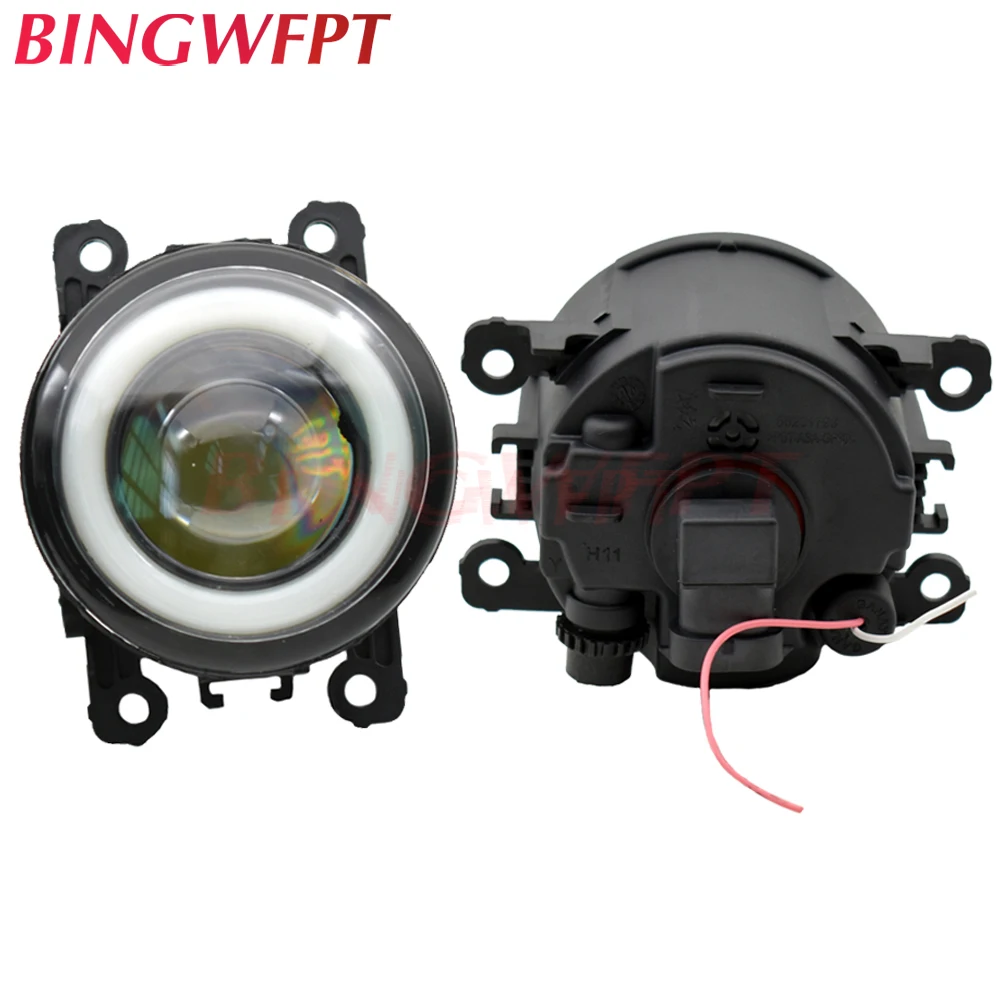 2 шт. автомобильный H11 Светодиодный противотуманный фонарь Angel Eye light со стеклом len 12 В для OPEL AGILA B Signum Tigra Twntop Vectra C для Citroen C3 C4