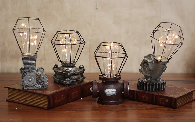 Каучуковые в европейском стиле водяные трубы двигателя небольшой ночник