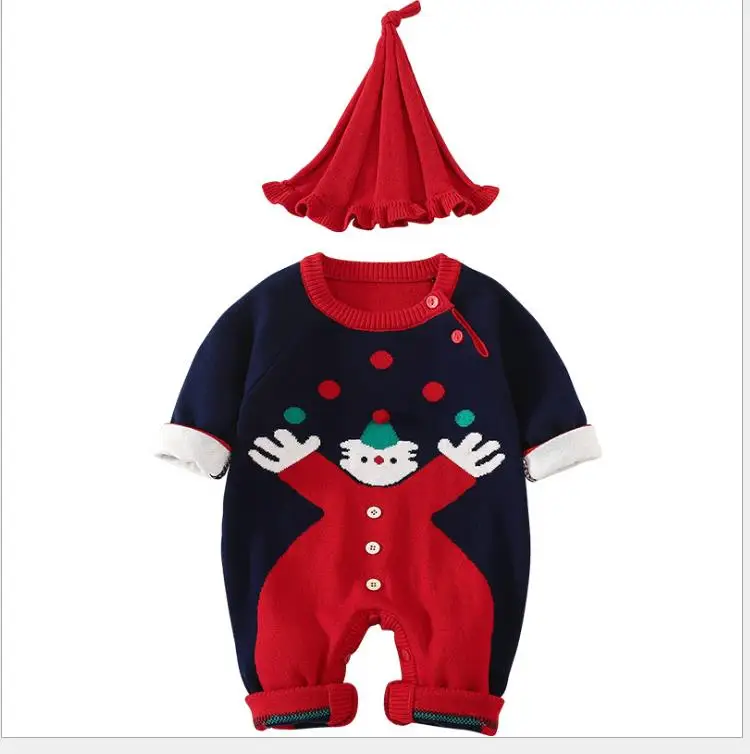 

Newborn baby knitted cotton sweater 2