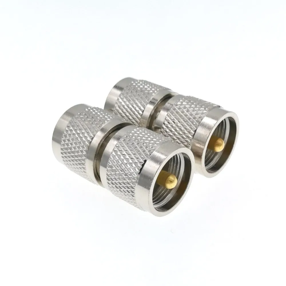 

10PCS UHF Male To PL259 PL-259 Male Plug In Series RF Coaxial Adapter Connector