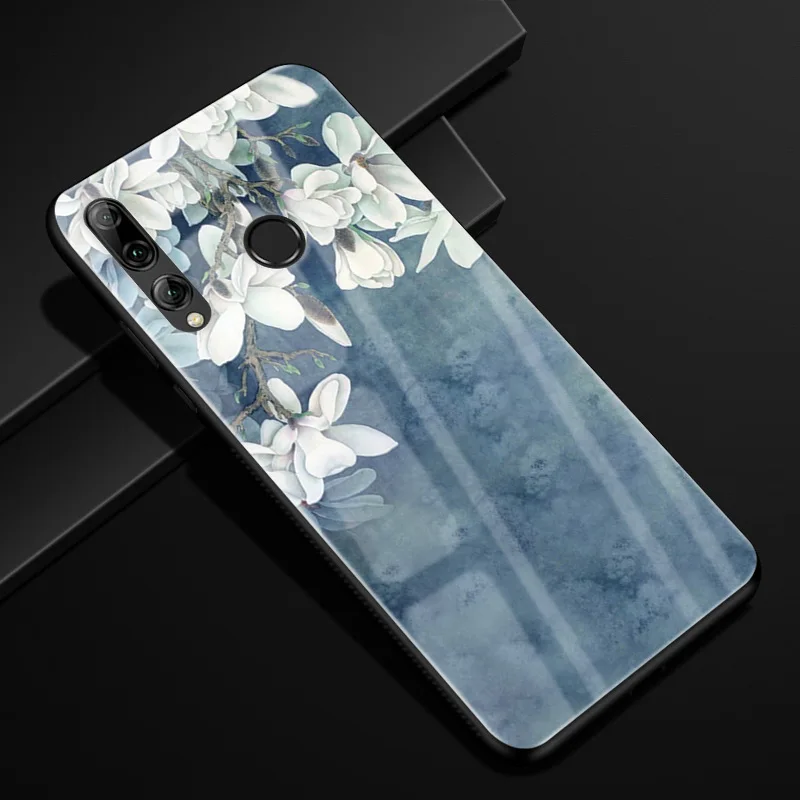 Для Huawei Honor 10i чехол Honor 10i PC Пластиковый стеклянный чехол для телефона черный ТПУ бампер чехол для Huawei Honor 10i HRY-LX1T 10 i чехол - Цвет: 64