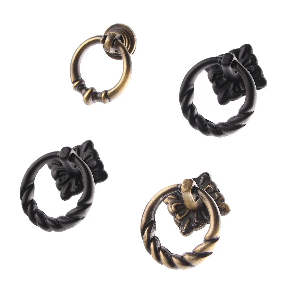 Новое поступление 5 видов винтажный круглые ручки для шкафа На ящики комод дверь