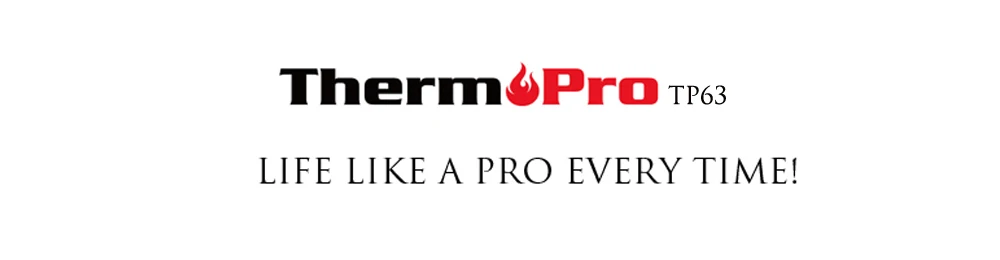 ThermoPro TP63 гигрометр термометр датчик влажности 60 м беспроводной цифровой термометр метеостанция с подсветкой светильник