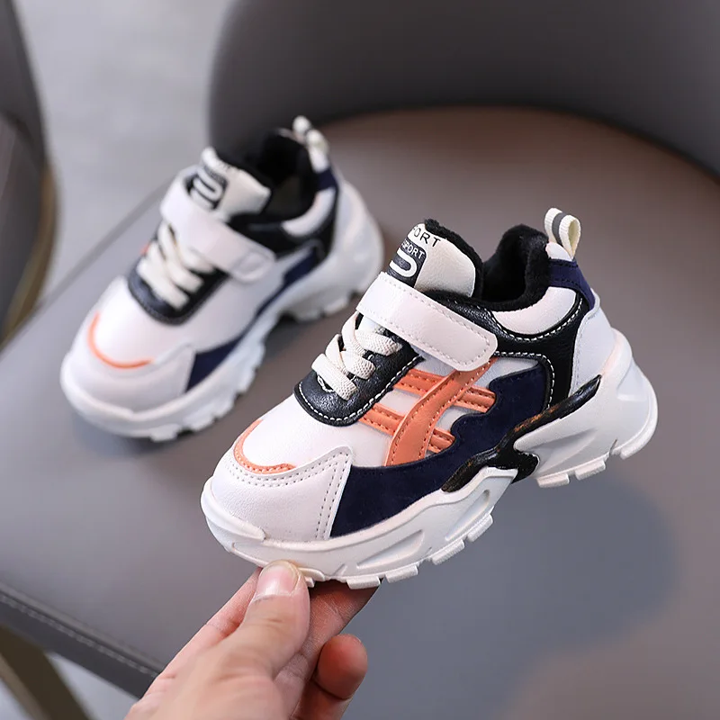 

2021 Children Casual Shoe Boy Girl 1-8 Years Old Tide Kid Soft Bottom Warm Sneaker Non-slip Buffer Toddler Winter Running Shoes