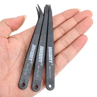 3pc anti static tweezers set triad fix repair tool kit for smartphone tablets electronic components flatpointedcurved forceps