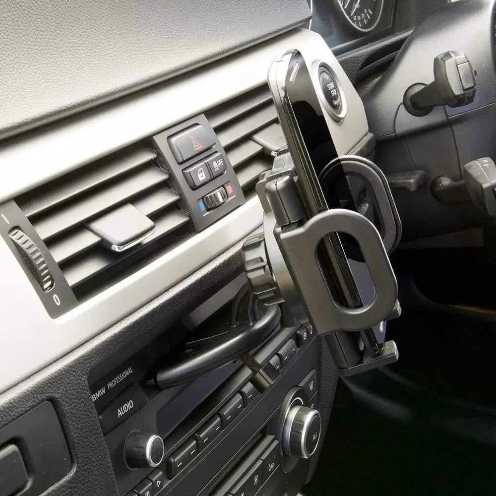 360 градусов в отверстии пазе для компакт дисков мобильный телефон держатель