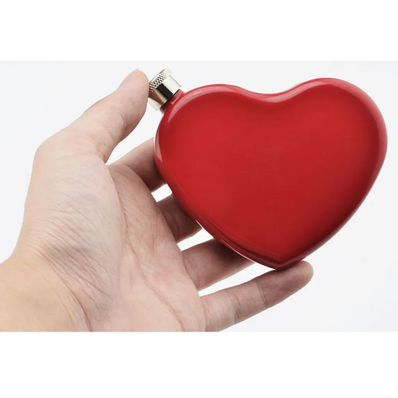Фляжка в форме красных губ 5 унций пищевой алкогольный ликер из нержавеющей стали