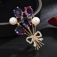 fashion brooch female suit corsage can be customized simple pin coat with jewelry creative plant brooch