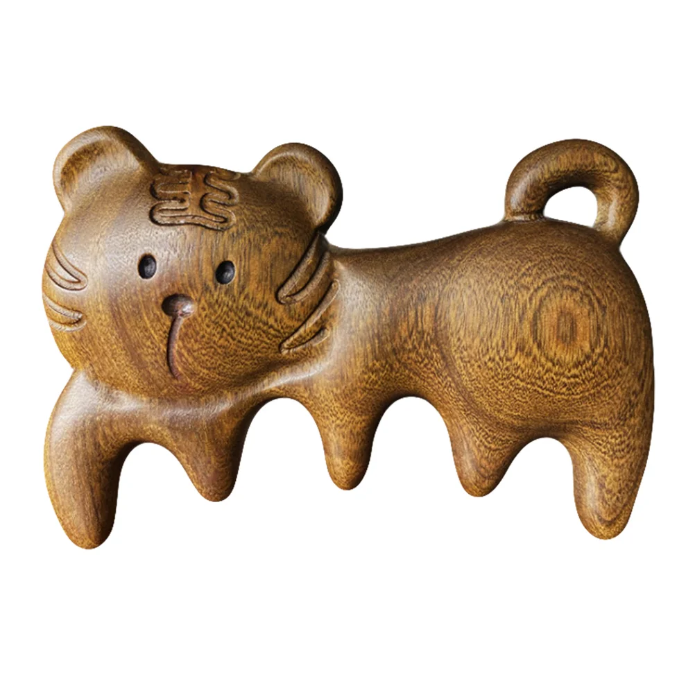 

Деревянная расческа для волос с широкими зубцами, расческа для головы, Массажная щетка для волос, массажер для головы