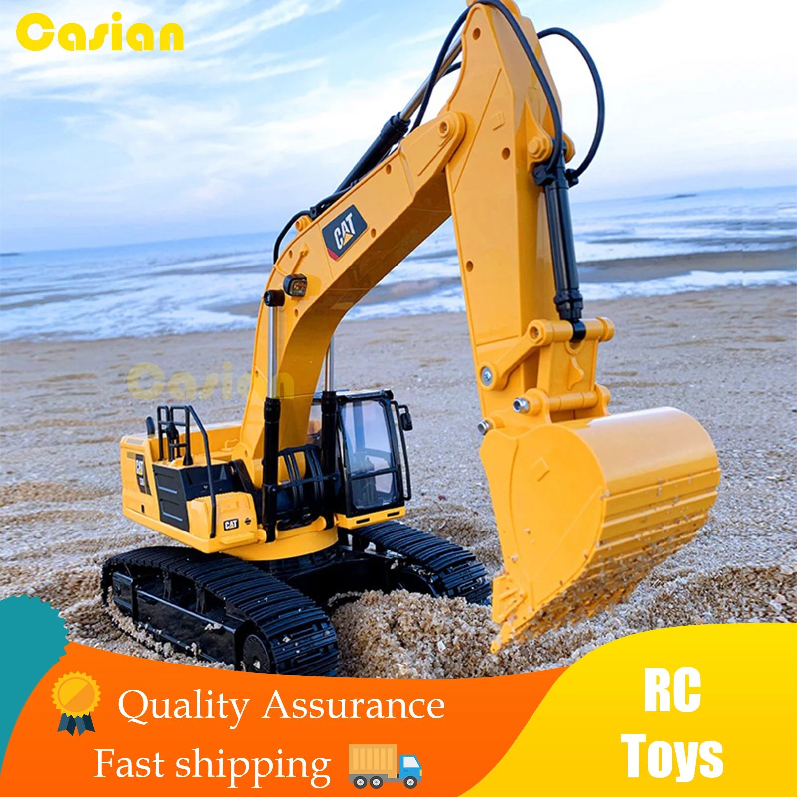 

1:24 RC Truck Radio Controlled Excavator Bulldozer Caterpillar Dumper Tractor Engineering Vehicle Car Model Toy for Children Boy