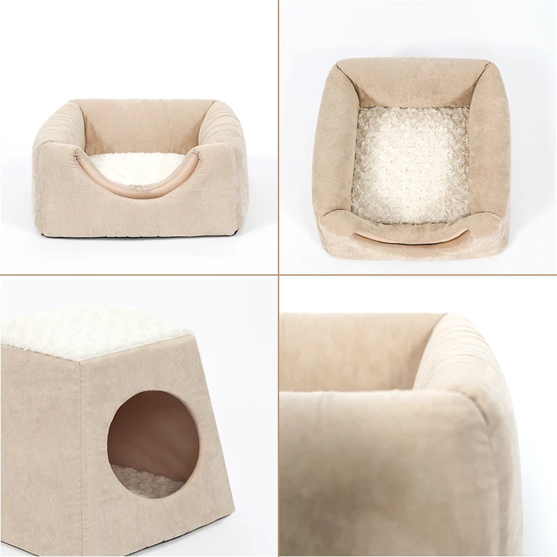 Collapsible Cat Cave Warm House Kennel Beds Pet Cats Sofa Mats Dogs for Small Kittens Home Window Sleeping Nest Indoor Products |