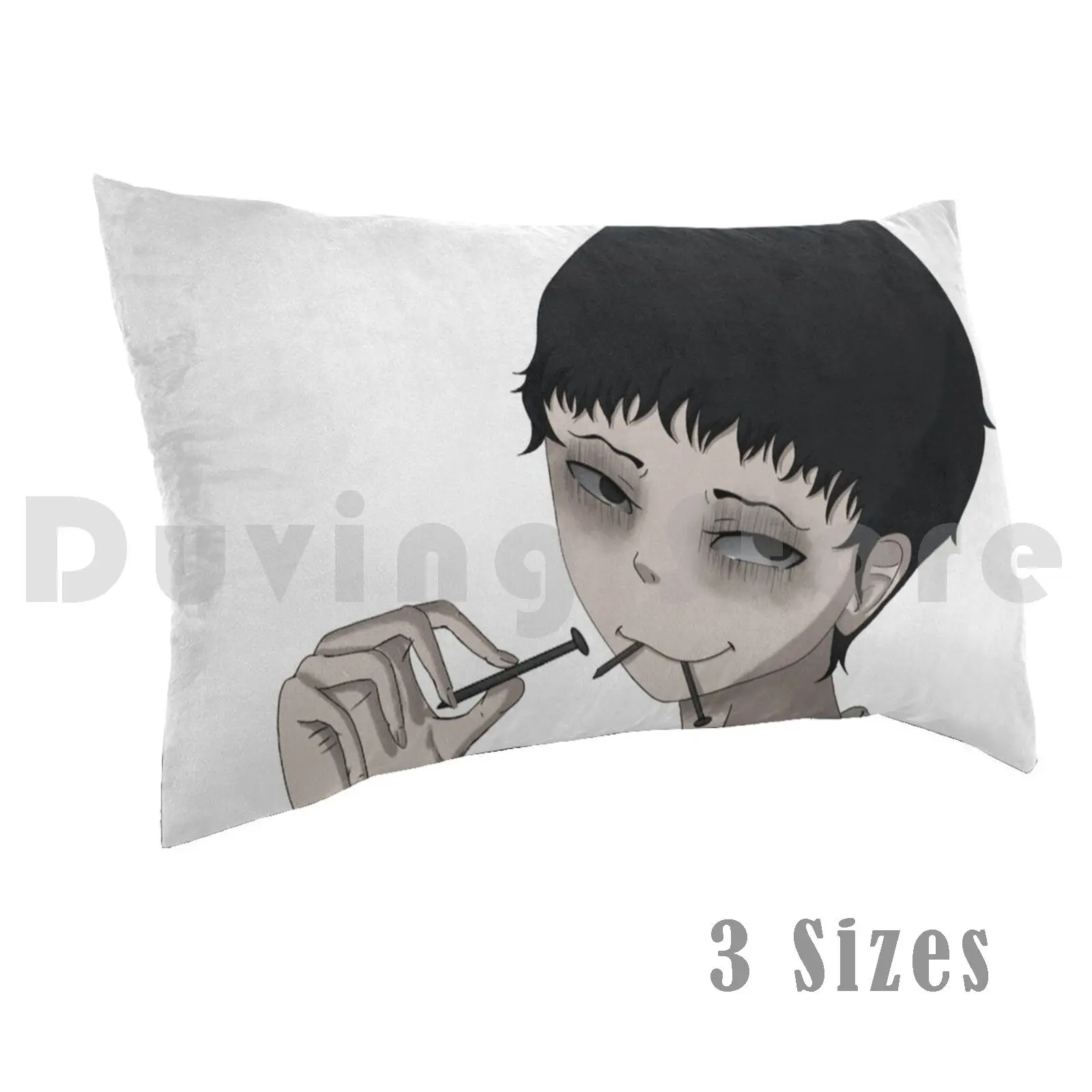 

Souichi Transparent Pillow Case Printed 35x50 Souichi Fan Art Junji Ito