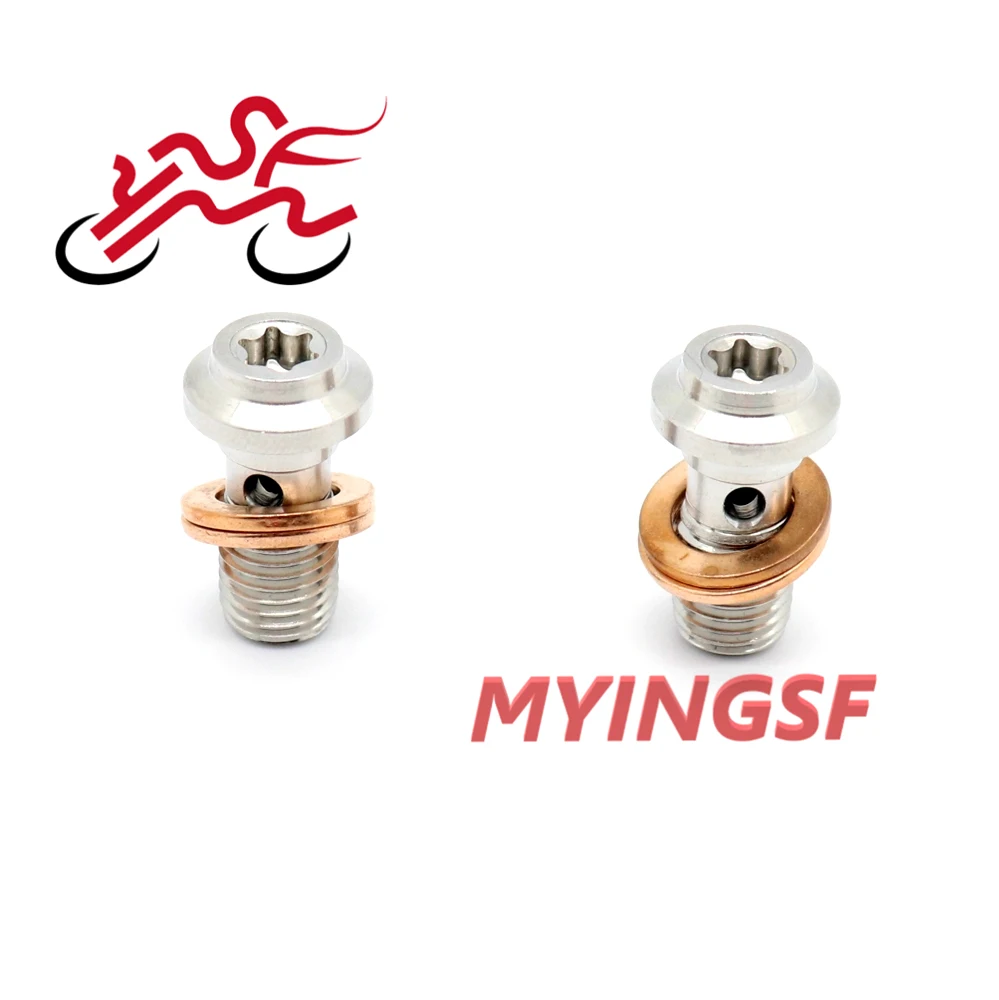 

Front Rear Brake Master Cylinder Screw Oil Hose Adjuster Stainless Banjo Bolt Screws M10*1.25 Accessories Motorcycle Universal