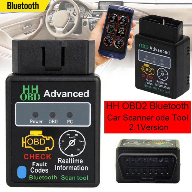 Автомобильный диагностический сканер ELM327 Bluetooth 5 1 OBD2 CAN-шина адаптер интерфейса