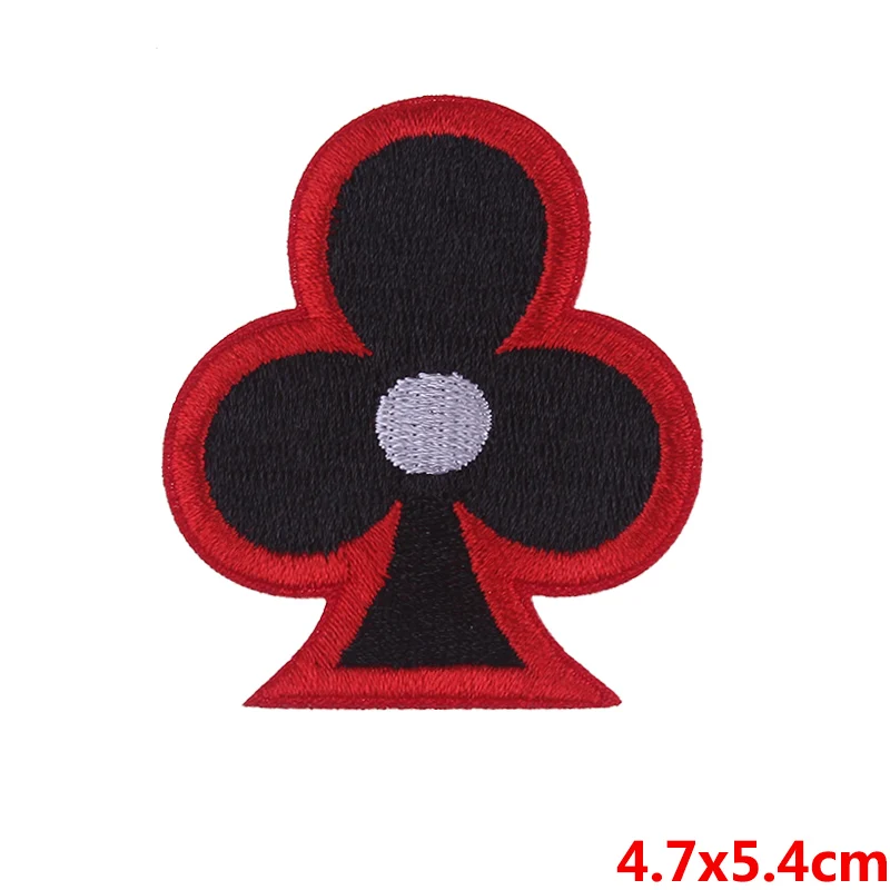 Патчи для покера нашивки с вышивкой плавкий патч сумки одежды патчи в стиле панк